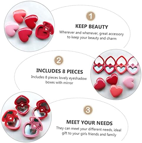 FRCOLOR 24 pcs Lipstick case with mirror travel cream container bulk makeup frosted lipstick DIY Blusher Container Eyeshadow Case empty cosmetic containers Refillable Cream Containers tray - Image 9