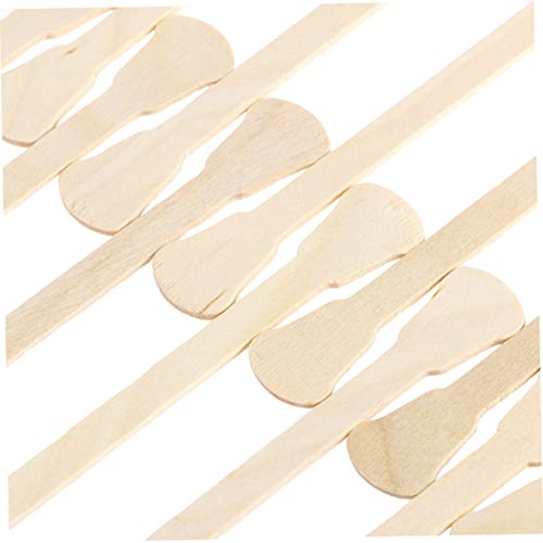 FRCOLOR 50pcs ear hairs removal sticks waxing kit for women wax applying sticks wax sticks wooden waxing applicator nasal hair wax rods waxing spatulas hair removal beauty products Bamboo - Image 5