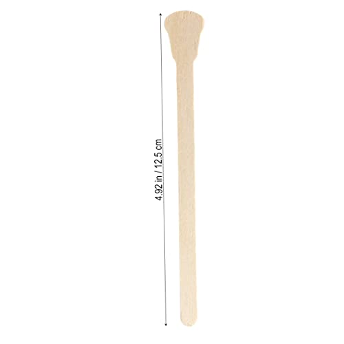 FRCOLOR 50pcs ear hairs removal sticks waxing kit for women wax applying sticks wax sticks wooden waxing applicator nasal hair wax rods waxing spatulas hair removal beauty products Bamboo - Image 3