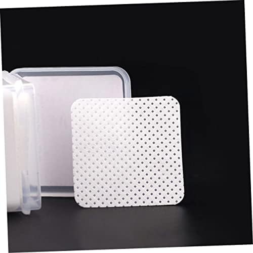 FRCOLOR 5pcs 3 Eyelash Glue Cleaning Non-Woven Fabric Lash Glue Wipes Nail Polish Remover lint Free Wipes Nails Glue Nail molding Gel Glue Bottle Cleaning Pad Cotton Supplies Make up - Image 5