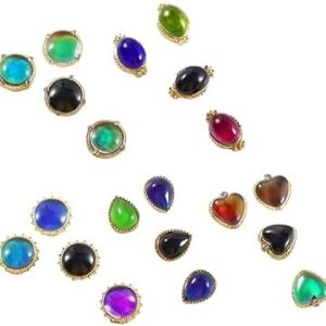 FRCOLOR 5pcs Crystal Ab Rhinestones Blush Decor Glass Rhinestones 3D Nail Charms Flat Back Nail Crystal Nail Rhinestones Manicure Decals Manicure Accessories Temperature Changing Opal Gem