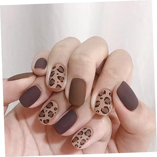 FRCOLOR 72 pcs Nail Art Designs Sticker Decal Stickers Nail Foil Transfer Stickers Nail Acrylic Decorations Leopard False Nails Nail Manicure Nail Stickers Nail Art Decals Applique Flaky - Image 8