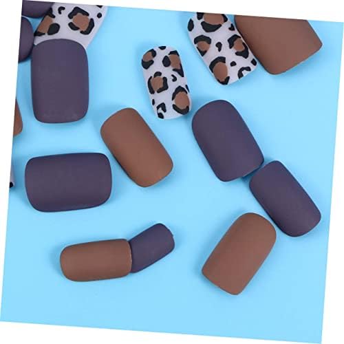 FRCOLOR 72 pcs Nail Art Designs Sticker Decal Stickers Nail Foil Transfer Stickers Nail Acrylic Decorations Leopard False Nails Nail Manicure Nail Stickers Nail Art Decals Applique Flaky - Image 5