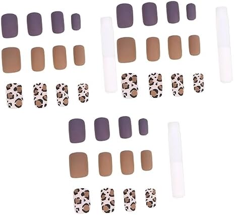 FRCOLOR 72 pcs Nail Art Designs Sticker Decal Stickers Nail Foil Transfer Stickers Nail Acrylic Decorations Leopard False Nails Nail Manicure Nail Stickers Nail Art Decals Applique Flaky