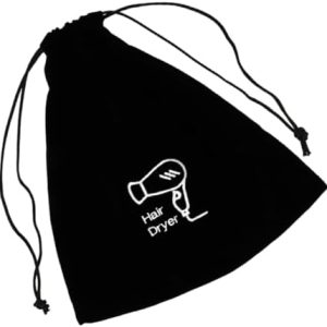 FRCOLOR Flannel Hair Dryer Bag Blow Dryer Hair Dryer Bag Drawstring Hair Dryer Storage Hair Dryer Organizer Drawstring Bag Hair Dryer Attachments Storage Travel Makeup Brush Bag Wen Wan