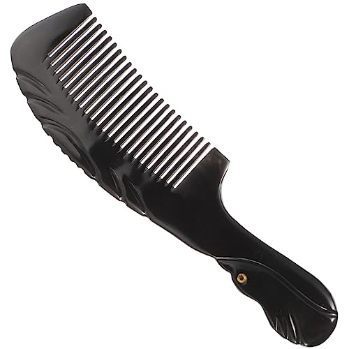 FRCOLOR Horn Scraping Tube Ox Horn Comb Grooming Tool Hair Massage Brush Massage Tool Oxhorn Comb Household Tools Scraping Comb Home Hair Comb Horns Massage Comb Buffalo Massager Travel