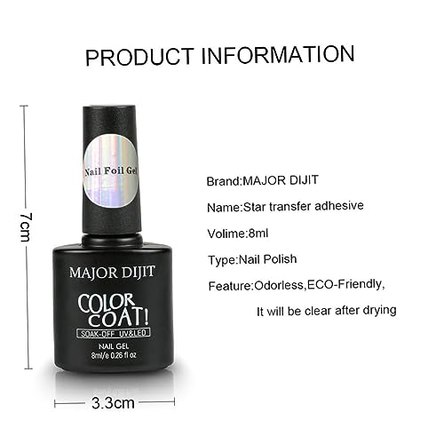 FRCOLOR Nail Gel Nails Gel Nail Tips Transfer Manicure DIY Art Nail Art Foil Glue Vegetable Gum Nail Polish - Image 4