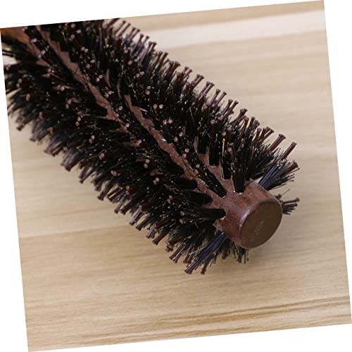 FRCOLOR Professional Round Blow Drying Hair Brush Boar Bristle Wooden Handle Medium - Image 8