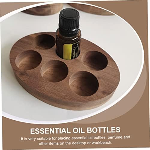 FRCOLOR Wooden Essential Oil Holder Multi-Slot Storage for Bottles and Nail Polish - Image 8