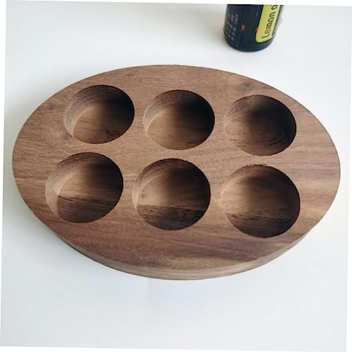 FRCOLOR Wooden Essential Oil Holder Multi-Slot Storage for Bottles and Nail Polish - Image 6