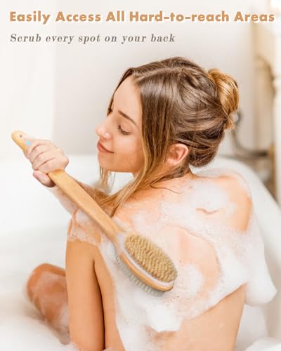 FREATECH Shower Back Brush and Shampoo Brush Bundle - Image 4