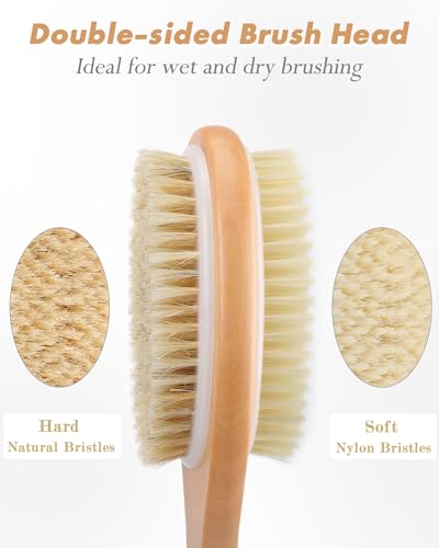 FREATECH Shower Back Brush and Shampoo Brush Bundle - Image 2
