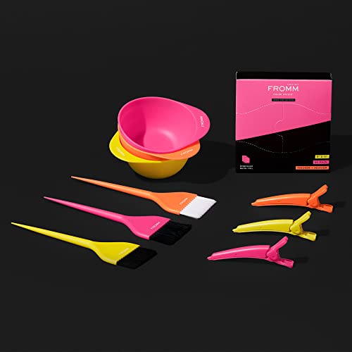 Fromm Color Studio Professional Neon Glow Hair Dye Kit 10-Piece Set - Image 2