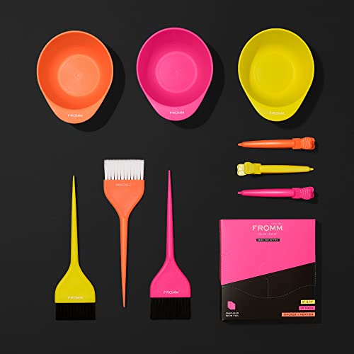 Fromm Color Studio Professional Neon Glow Hair Dye Kit 10-Piece Set - Image 3