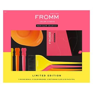 Fromm Color Studio Professional Neon Glow Hair Dye Kit 10-Piece Set