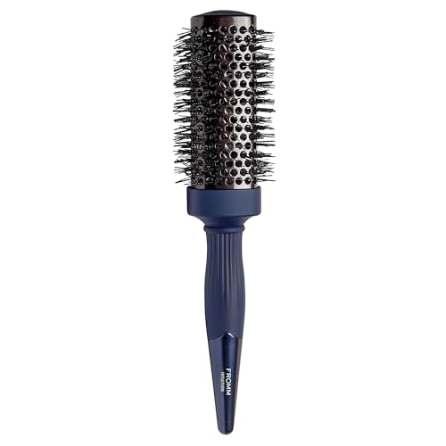 Fromm Professional Intuition 1.5 Inch Blue Ceramic Ionic Thermal Styling Brush for Straightening and Waving