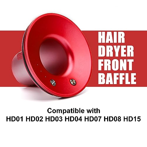 Red Front Baffle Shell Board Replacement Kit with Sealing Ring for Dyson Supersonic Hair Dryer - Image 2
