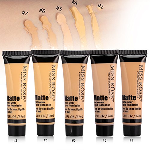 Full Coverage Liquid Foundation and Concealer with Matte Finish, Minimizes Pores and Wrinkles, 30ml - Image 4