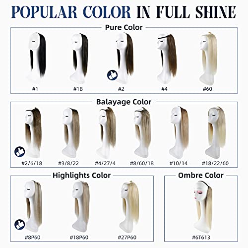 Full Shine Brown to Blonde Balayage Ombre Human Hair U Part Wig 14 Inch 120 Grams - Image 7