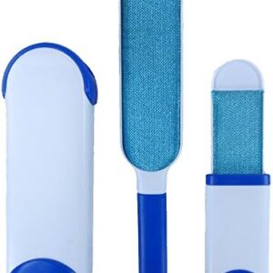 Fur & Lint Remover Wand - Double Sided Brush Self Cleaning Brush - Reusable Economical Pet Hair & Lint Remover for Clothing and Furniture (1)