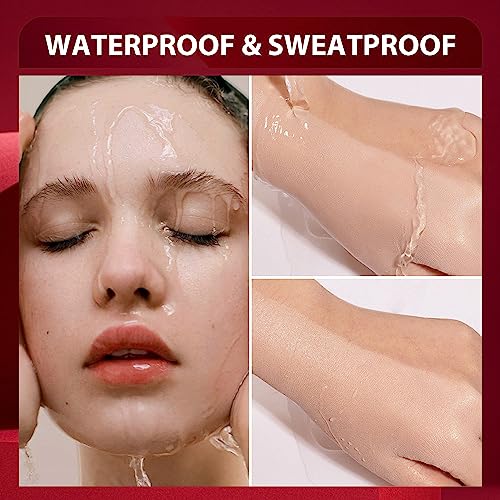 FV Waterproof Foundation with Translucent Setting Powder, Long Lasting & Matte Finish, Lightweight Foundation Makeup Set for Oily/Normal Skin, Pore Minimizer & Oil-Control, Ivory & Shimmer Sheer - Image 3