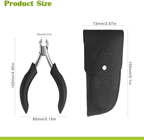 FVION Heavy Duty Nail Clippers for Men, Firm-Grip Toenail Clippers for Seniors' Thick Nails, Nickel Plated Professional Ingrown Toenail Clippers - Image 6