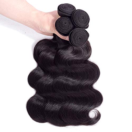 FW Hair 10A Brazilian Body Wave Bundles 14 16 18 20inches Unprocessed Body Wave Human Hair Bundles Brazilian Virgin Hair Body Wave Weave Sew in Bundles Natural Color - Image 5