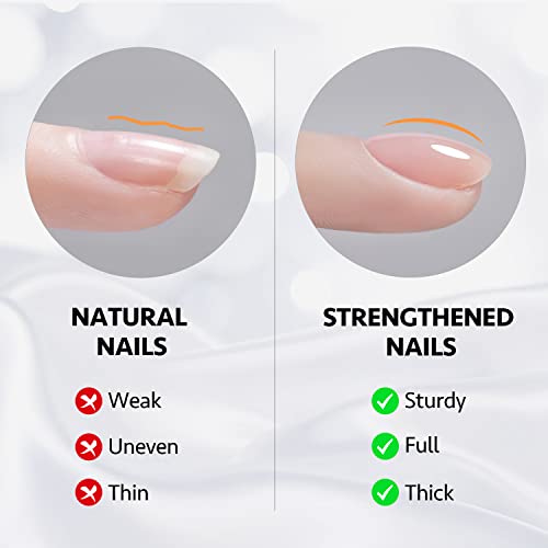 GAOY Gel Top Coat, Builder Gel and Base Coat Set, 3 Pcs 16ml Clear Glossy No Wipe Combination for UV Light Cure Gel Nail Polish - Image 5