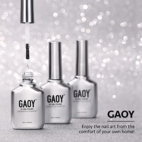 GAOY Rose Garden Sheer Jelly Gel Nail Polish Kit 6 Colors + Top Coat - Image 9