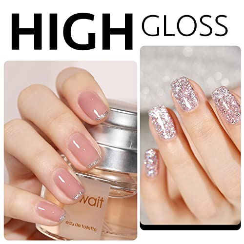 GAOY Rose Garden Sheer Jelly Gel Nail Polish Kit 6 Colors + Top Coat - Image 8