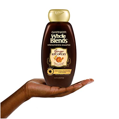 Garnier Hair Care Whole Blends Strengthening Ginger Recovery Shampoo, 12.5 Fluid Ounce - Image 5