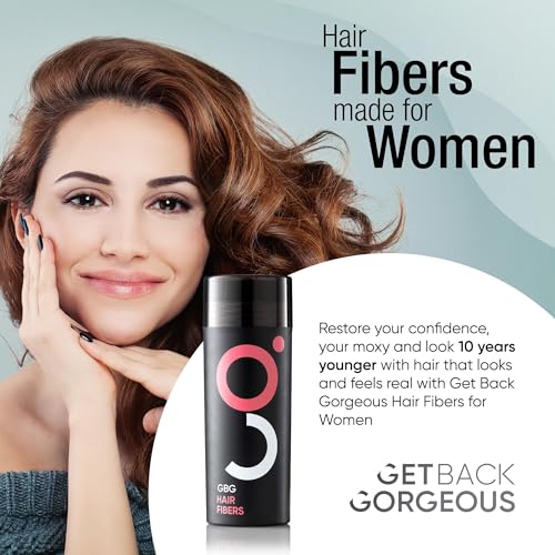GBG Womens Hair Fibers for Thinning Hair - Cruelty Free - Hair Powder for Fine Hair - Instantly Thick in 30 Seconds, Hair Touch Up, Hair Thickener for Women & Men (Light Blonde) 25g - Image 3