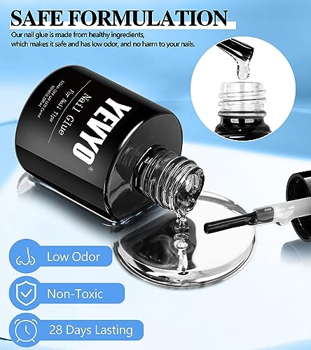 Portable Gel Nail Extension Kit 500 Short Square Tips UV Lamp Nail Glue Included - Image 5