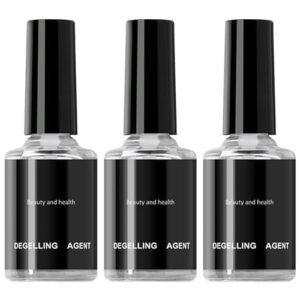 Gel Nail Glue Remover 3Pcs 10ML Press on Nail Remover, Gentle and Quaick False Nail Tip Acrylic Nail Remover, Help Glue Off, Can't Remove Gel Nail Polish