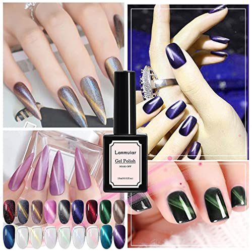 Gel Nail Polish 1 Piece Changing Gel Polish Trendy Natural Design Gel Polish Tint Kit Home Salon Home 15ml Stick on Nails Short (Q, One Size) - Image 7