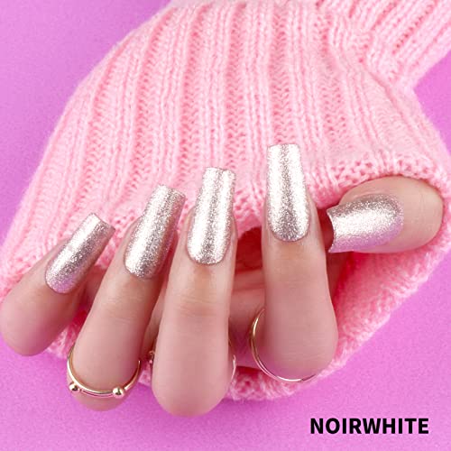 Gel Nail Polish Gold Glitter Gel Nail Polish Set Soak-Off UV LED 6 Colors Sparkly Gold Pink Brown Gel Polish Professional Starter Kit Salon DIY at Home Nail Art Manicure - Image 4