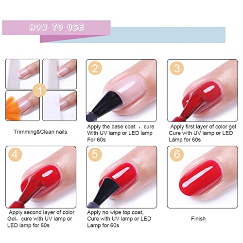 Gel Nail Polish Home Salon for Women Finger Nail Polish Neutral Nude Glitter Long-lasting Chip-Resistant Quick Dry Colorful Jelly Gel Polish Manicure Nail Art Day Prime Deals - Image 6