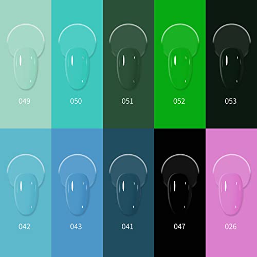 Gel Nail Polish Kit with U V Light for Nail 10 Colors Nail Gel Polish Set Manicure Accessory Tools Lamp Gel Nail Kit for Nail Art Manicure Salon DIY and Home (13SET-015) - Image 2