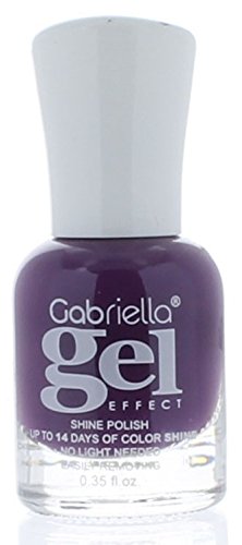 Gel Nail Polish Long Lastin, Quick Drying, Lasts up to 14 Days, No UV or LED Lamp Needed to Cure by Gabriella (Purple Grape)