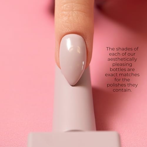 Gel Nail Polish - Slice of Heaven - 242 Grey-Purple Shade - Nude Gel Polish No Wipe Soak Off Base - Nail Art Starter Manicure - Image 3