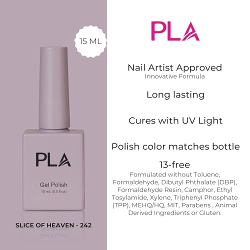 Gel Nail Polish - Slice of Heaven - 242 Grey-Purple Shade - Nude Gel Polish No Wipe Soak Off Base - Nail Art Starter Manicure - Image 2