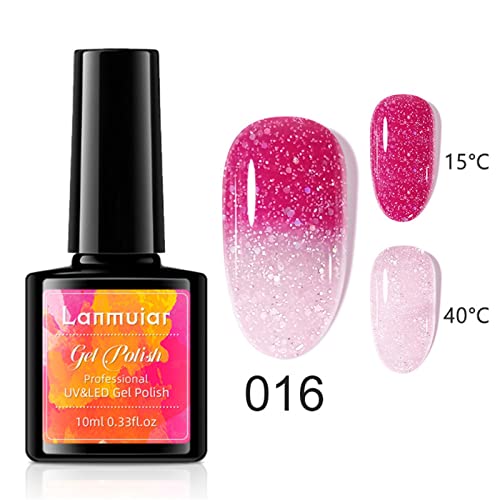 Gel Nail Polish Trendy Solid Nail Kit Nail Art Manicure Chip-Resistant Long-lasting Quick Dry Finger Nail Polish Birthday Gift for Women Matte Glitter Warehouse Sale Clearance - Image 4