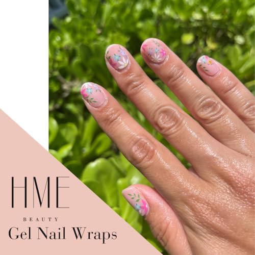 Gel Nail Strips - Quick & Easy Application Gel Nail Stickers, Long-Lasting Salon Quality, Chip Resistant, No Damage, Nail Art - Use Any Nail Lamp (Petal Perfection) (Petal Perfection) - Image 8