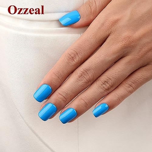 Gel Polish,1 Pcs 15ml Creme Blue Gel Nail Polish Soak off LED UV Gel Nail Polish Art Starter Manicure Salon DIY Nail Gel Polish at Home for Girl Women - Image 5