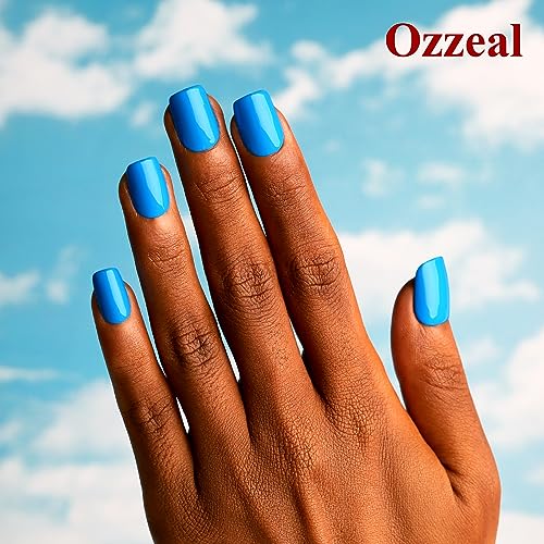 Gel Polish,1 Pcs 15ml Creme Blue Gel Nail Polish Soak off LED UV Gel Nail Polish Art Starter Manicure Salon DIY Nail Gel Polish at Home for Girl Women - Image 4