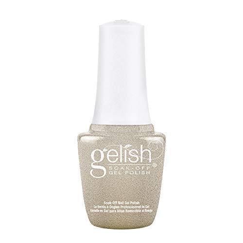 Gelish MINI Give Me Gold Soak-Off Gel Polish, Gold Gel Nail Polish, Gold Nail Colors, 0.3 oz.