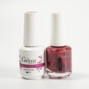 Gelixir Bright Rose Red UV/LED Gel Nail Polish 15ml Long-Lasting Shine