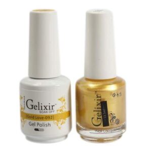 Gelixir Gold Love 10ml Gel Nail Polish, Long-Lasting High-Gloss Finish