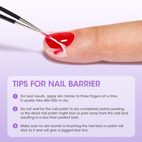 Gellen 15ml Gel Nail Polish Remover Kit with Cuticle Guard and Peel Off Liquid - Image 6