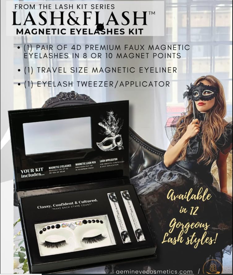GEMIN EYE Cosmetics Magnetic Felt Eyeliner Pen | Ultra Black Color | Easy-Snap Formula | Deep Space Eyeliner | Hypoallergenic | Cruelty-Free - Image 5